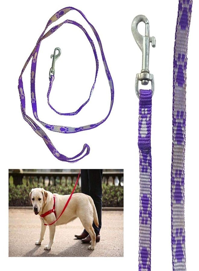 DIY Crafts DIY DIYC-13745 Crafts Nylon Dog Leash Pet Belt Dno# 3 (Pack of 3 Pcs, Purple and White) - Image 1